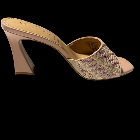 LC Lauren Conrad RAYYNA Woven Women's Blush Heeled Sandals SZ/6.5 - Picture 8 of 12